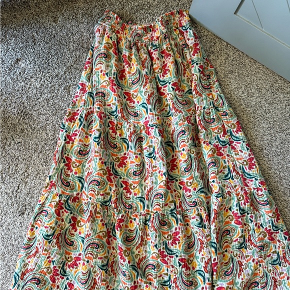 Marine Layer Corinne Maxi Skirt & Matching Top, Size Medium, Paisley Print - Picture 8 of 11